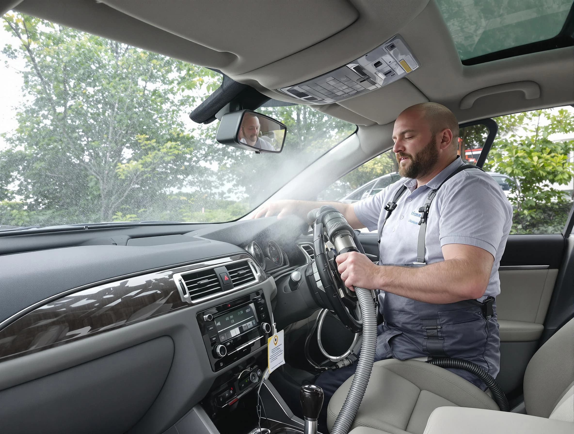 Todd Creek Air Duct Cleaning specialist performing professional car duct cleaning in Todd Creek