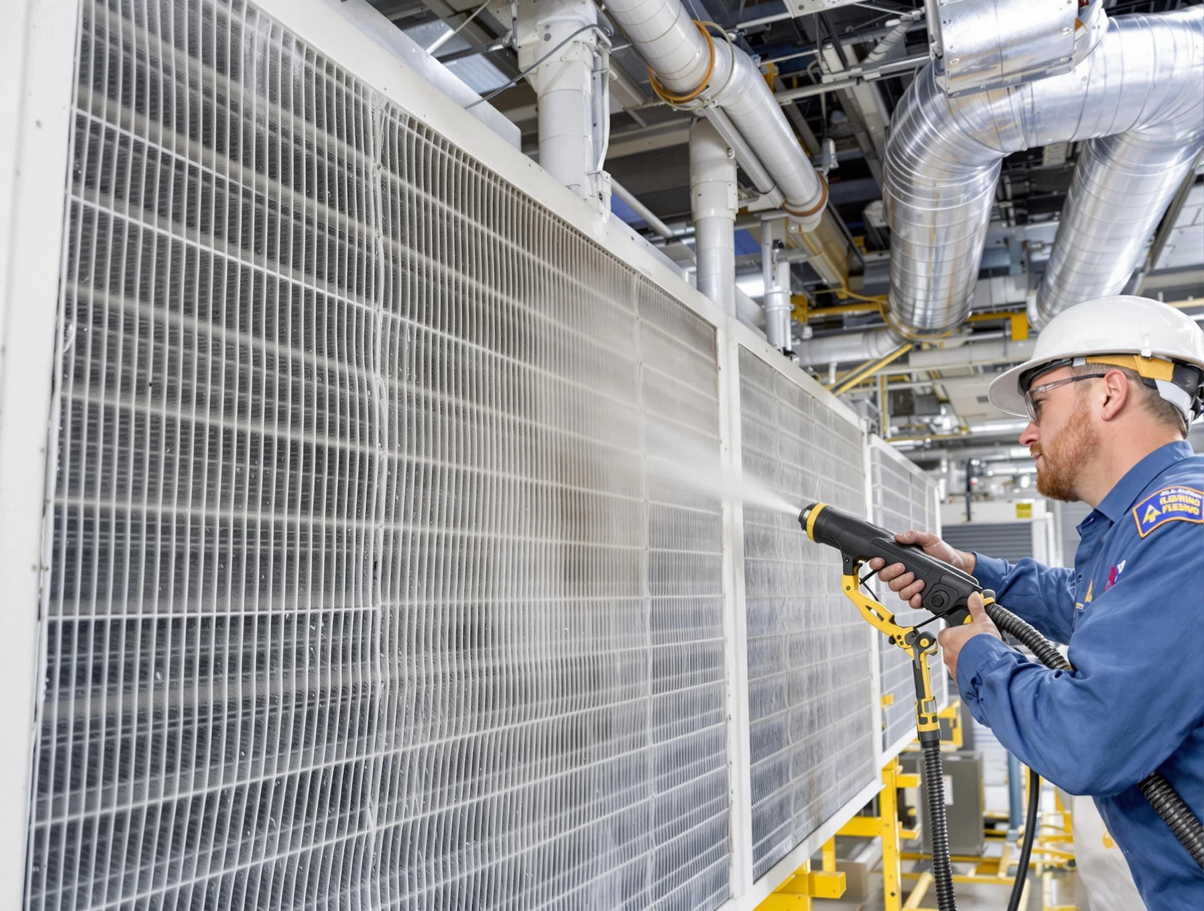 Professional commercial coil cleaning by Todd Creek Air Duct Cleaning in Todd Creek