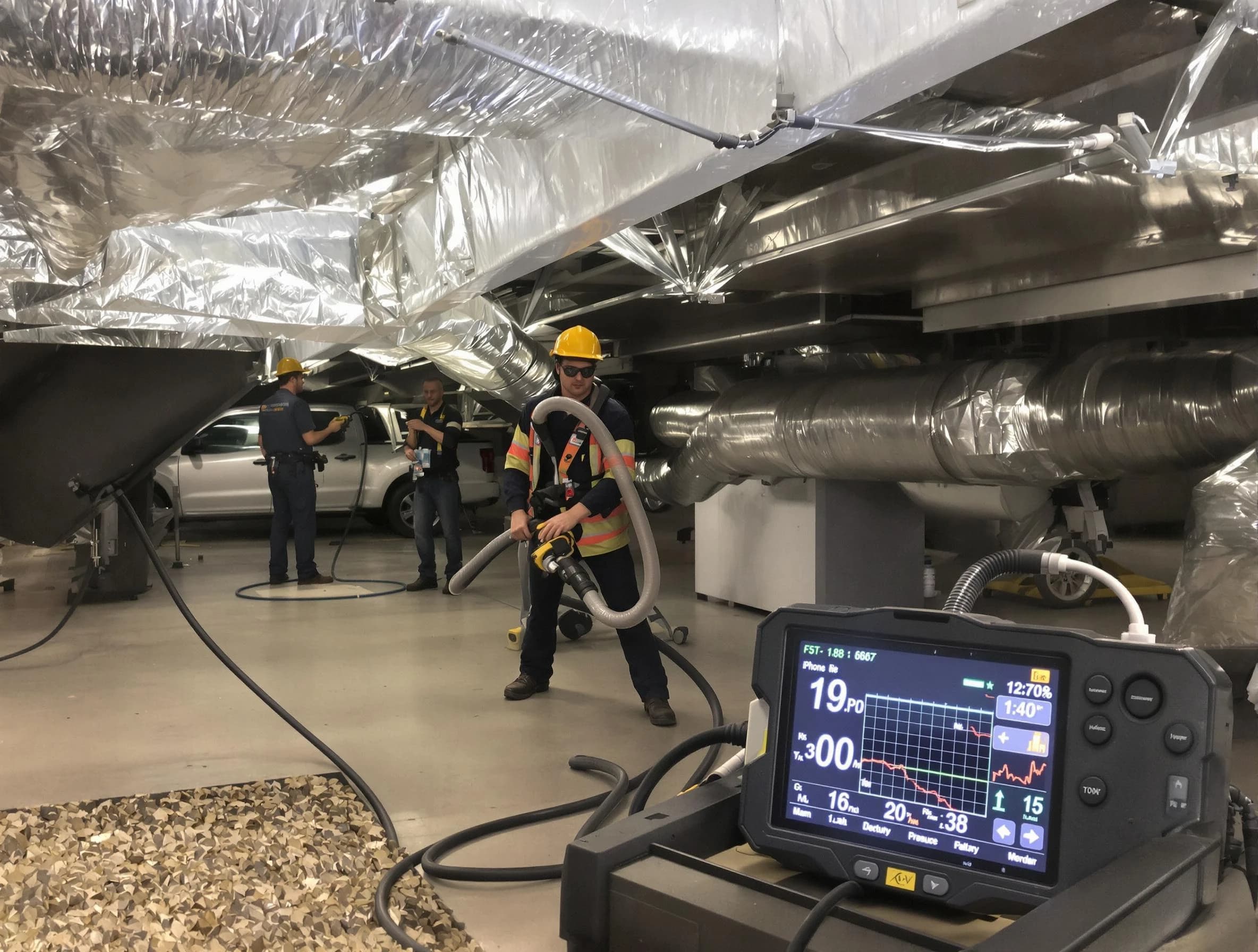 Professional negative pressure duct cleaning by Todd Creek Air Duct Cleaning in Todd Creek